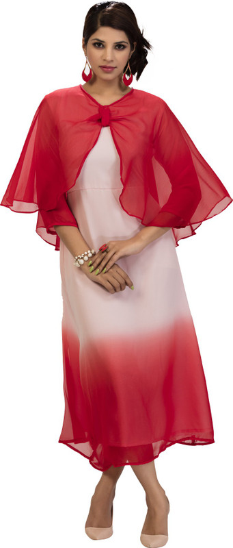 Jambudicreation Casual Self Design Women Kurti(Red)