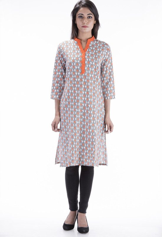 Amadore Casual Printed Women Kurti(Multicolor)