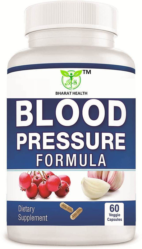 BHARAT HEALTH BLOOD PRESSURE FORMULA CAPSULE AYURVEDIC BP CONTROLLER 60 CAPSULE ( PACK OF 1 )(60 Capsules)