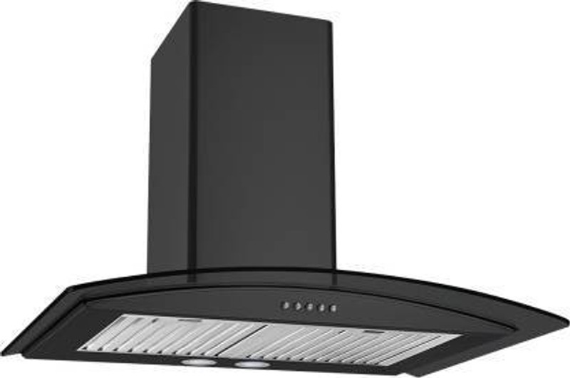 Kaff FLO LX BF 60 Wall Mounted Chimney(Black 1000 CMH)