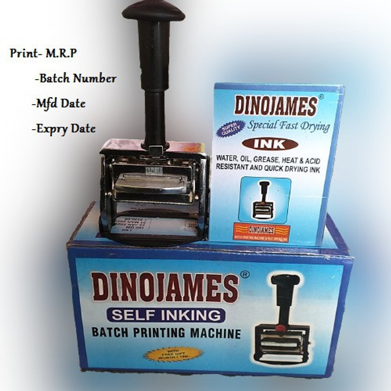 dinojames Batch Coding Machine/ Sealing Machine Hand Held Heat Sealer(31 mm)
