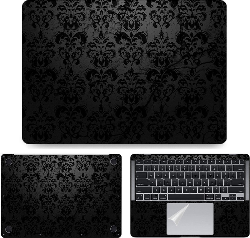 dzazner Fullbody 4 in 1 Precision Cut Laptop Skin Wrap (Top, Bottom, Around Keyboard, Trackpad Protector) Decal Vinyl Sticker Compatible for MacBook Pro 13 Inch, Model A1989, Release 2018 - Strong Alone Self Adhesive Vinyl Laptop Skin Compatible for 13 inch(Theme: NA)