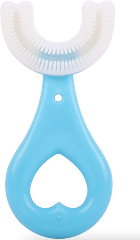 ATHARV Kids U-Shaped Toothbrush For 2-6 Years, Teeth Dental Care Hand-Held Version, Food Grade Soft Silicone Brush Head, Manual Toothbrush 360° Oral Teeth Cleaning Tools, Children Infant Toothbrush Ultra Soft Toothbrush