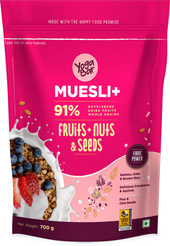 Yogabar Fruit and Nuts & Seed Muesli Pouch