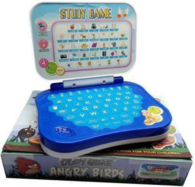 Kmc kidoz Study Game Toy laptop With Music And Alphabet Sound And Lights for new Kids | Educational mini Laptops(Multicolor)