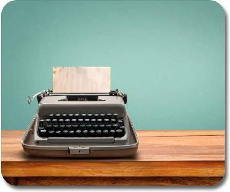 qivee type writer Non Slip Base Mousepad(Multicolor)