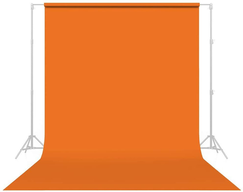 Cam cart 6x9 FT Orange Polyster Lekera Backdrop Photo Light Studio Photography Backgaround ( Stand Not Included ) Reflector