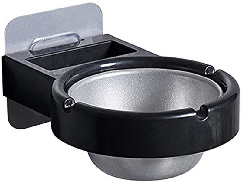 Dhruv Mart Stainless Steel Wall-Mounted Ashtray, Garden Ashtray Weed for Outside, Ash Holder for Smokeless, Wind Cool Ashtray Mold, Cigarette Ashtray Black Iron, Plastic Ashtray(Pack of 1)