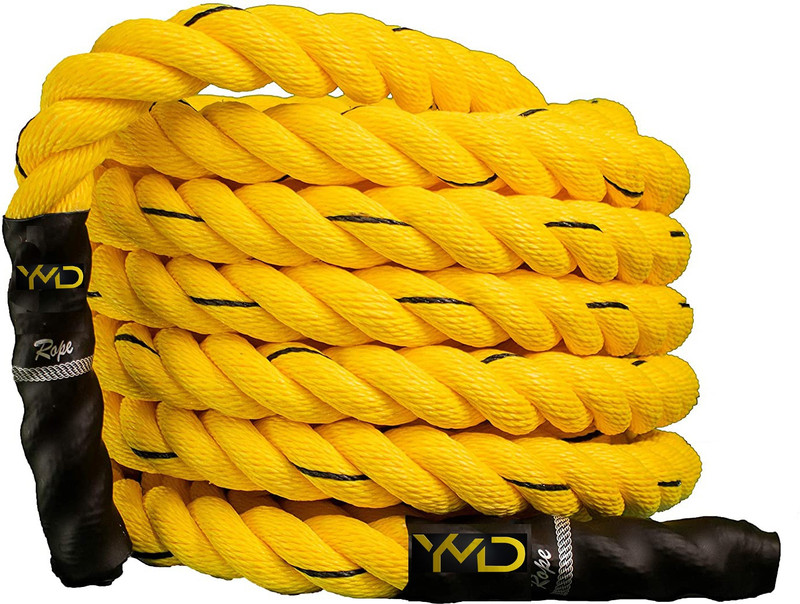 YMD 1.5 inch 30 Feet long Rope Best Workout Equipment for Total Body Exercise Battle Rope(Length: 30 ft, Weight: 7 kg, Thickness: 1.5 inch)