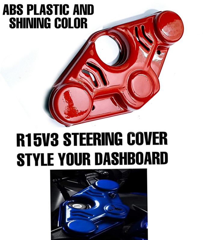 Aklin Boky Steering Cover For Yamaha R15(RED, Plastic)