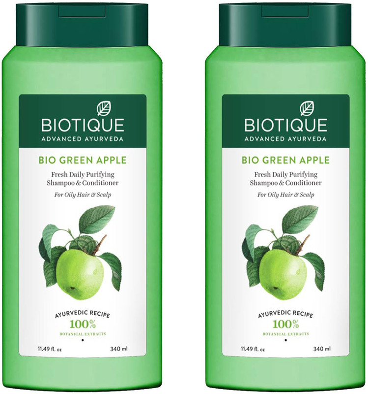 BIOTIQUE 2 GREEN APPLE FOR OILY HAIR & SCALP (340 ML) (680 ml)