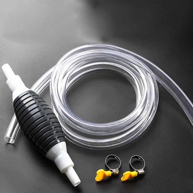keycraze Fuel Transfer Pump Kit Tank Sucker Newest High Flow Hand Pump Portable Manual Car Fuel Transfer Pump for Petrol Diesel Oil Liquid Brake Vacuum Pump