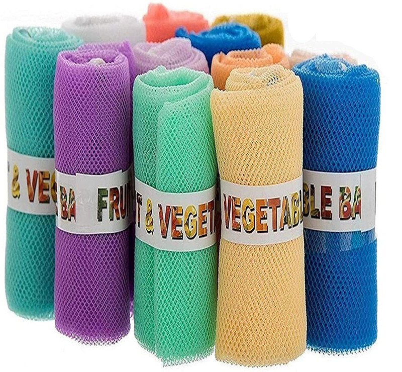 sai praseeda Fridge Storage Vegetable Net Bag_Fruits Storage Bag_Net Fridge Organizer Pack of 12 Multi Color Pack of 12 Grocery Bags(Multicolor)