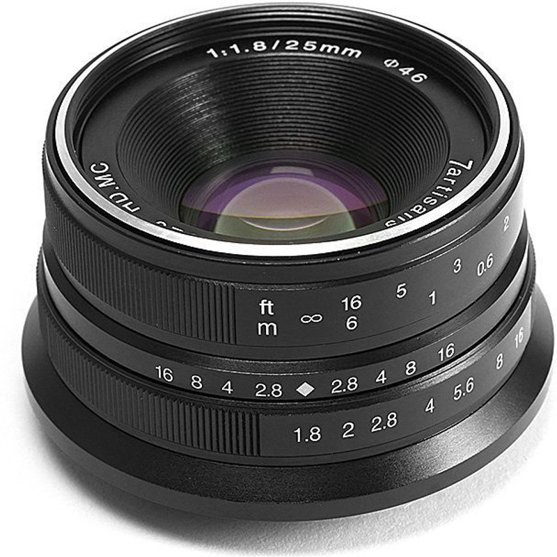 7Artisans Photoelectric 25mm f/1.8  for Fujifilm X Mount - Black Wide-angle Prime  Lens(Black, 25 mm)