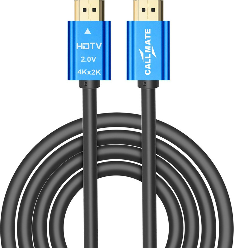 Callmate  TV-out Cable HDMI 2.0 Cable 4K 10ft,High Speed 18Gbps HDMI Cable, TV,Supports 4K@60Hz,HDCP 2.2/1.4, 1080p,Ethernet,Dolby Audio,Audio Return Channel ,3D Surround,for Gaming Monitor,PS4/PS3,PC(Black, For TV, 3 m)
