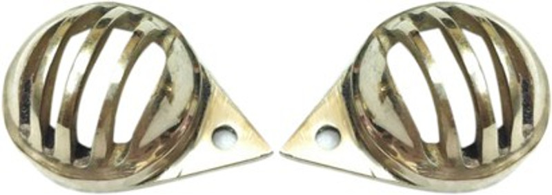 AHLMOTOR Parking Light Cover Brass For Royal Enfield Bike Headlight Grill(Gold)