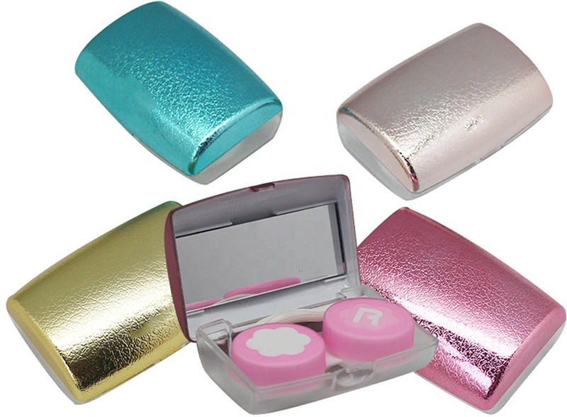 Gold Look Light Blue Beautiful & Elegant Design Portable Case (1pc only) random color kit(1 ml)