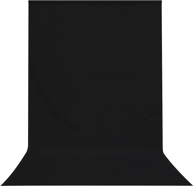 SIAMART 8X14 Black Backdrop Photography Photo Backdrop for Photoshoot Background Screen Reflector