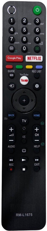 SHIELDGUARD Remote Compatible for Smart LED TV Remote Control with Netflix & YouTube functions (Without Voice function) Realme Remote Controller(Black)