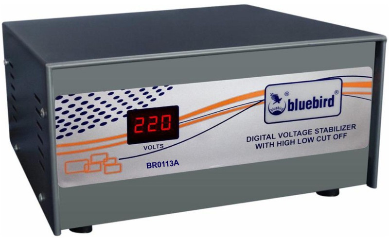 Bluebird BR114C 1.0 KVA Digital Voltage Stabilizer With HLC ( 140-280 V)(Graphite Grey)
