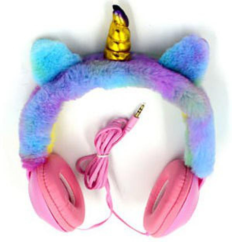 Dilurban Unique collection Unicorn Fur Powerful Wired Over The Head Audio Player MP3 Player(Multicolor, 0 Display)