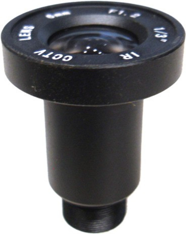 TECRAYS CCTV LENS 8 MM F1.2 1/3" IR Standard Prime  Lens(Black, 8 mm)