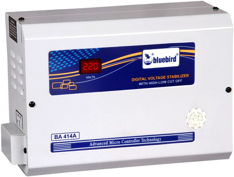 Bluebird BA 415C Digital Voltage Stabilizer 4 KVA with HLC for 1.5 Ton AC(Essel Grey)
