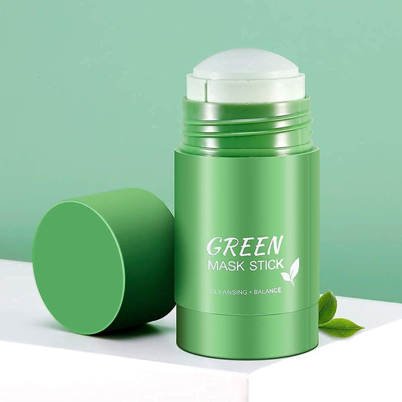 KESHAVART Green Tea Cleansing Mask Stick For Blackheads Whiteheads Oil Control Face Shaping Mask