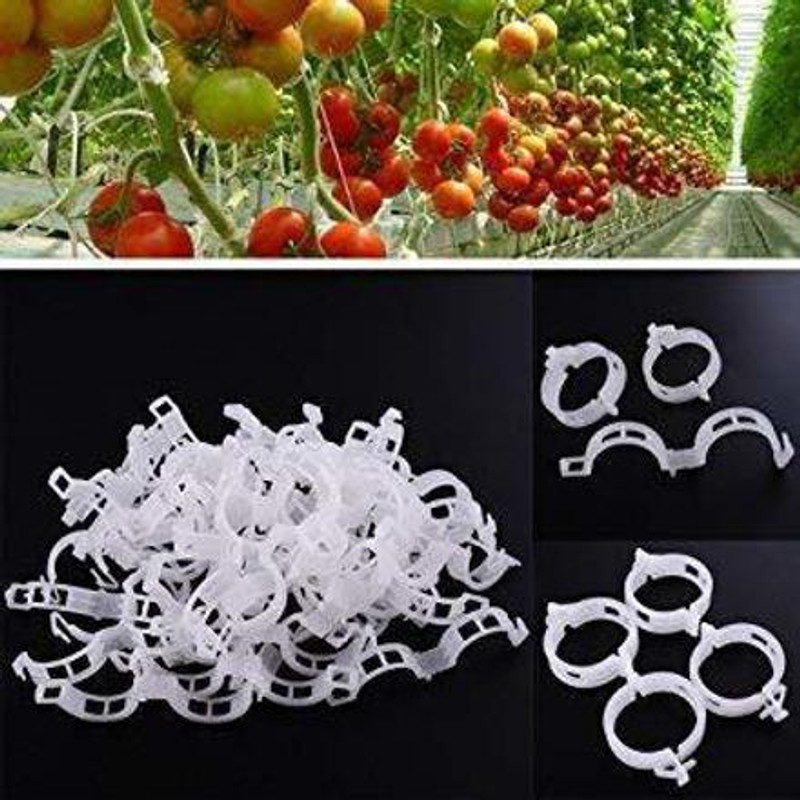 Vallabh Plant Support Clips for Garden, Tomato and Vegetables Garden (20 Pcs) Plant Straightener(Pack of 20)