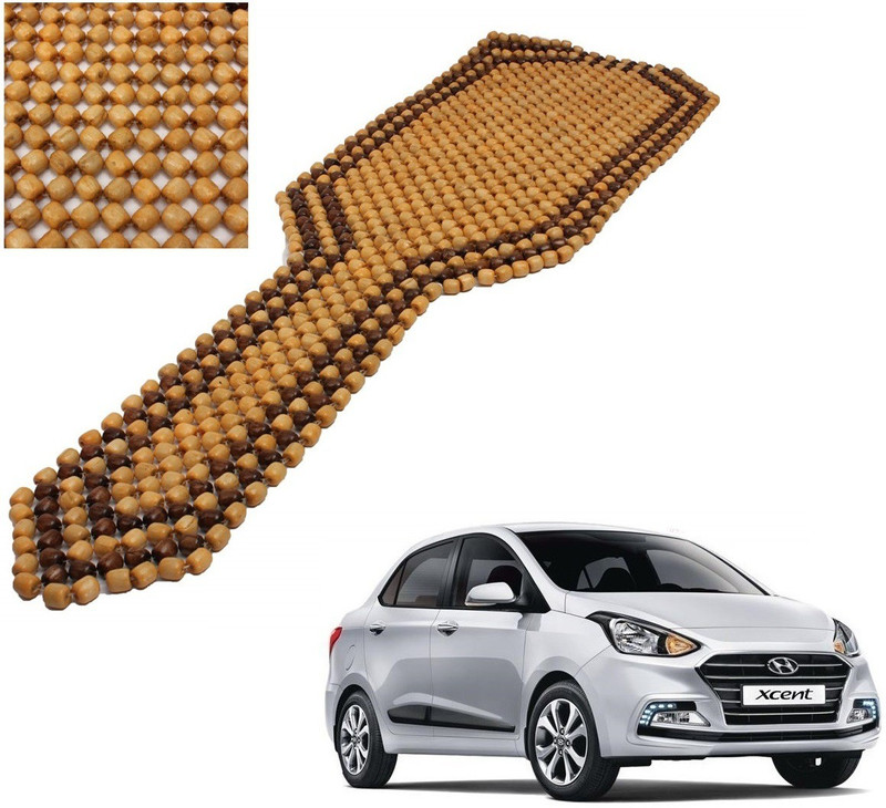 AuTO ADDiCT Wooden Bead Seating Pad For Hyundai Xcent 1.1 CRDi S(Front Seats Brown)