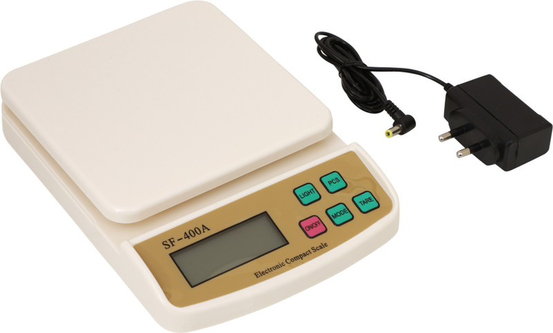 CHHOKRA SF 400A Electronic Digital 1Gram-10 Kg Weight Scale With LCD Display (Adopter) Weighing Scale(White)