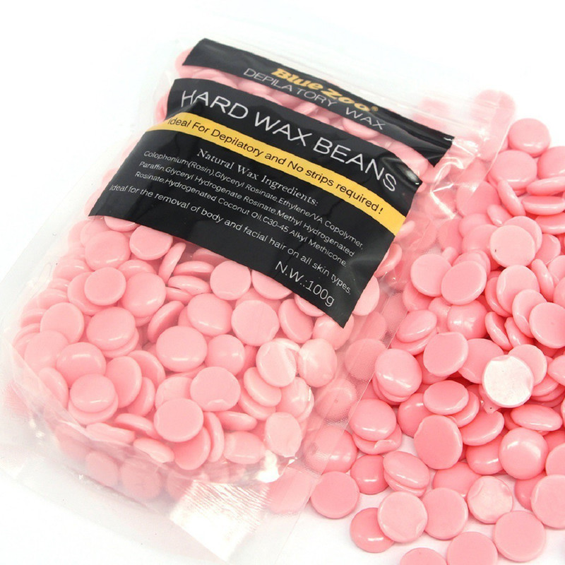 BORN PRETTY Rose Depilatory WAX Hair Removal Hard Wax Beans Women Bikini Brazilian Wax Armpit Paperless Hair Remover Heat Wax For Facial Body Wax Wax(100 g)