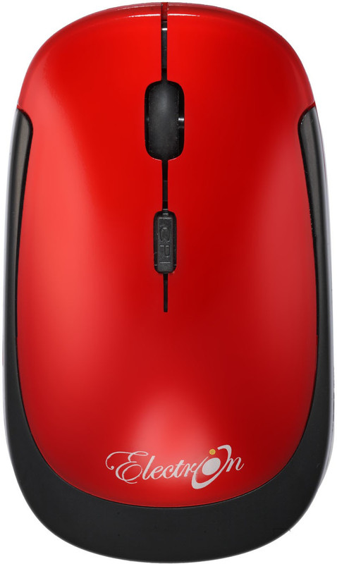 Electron Computer Laptop Mouse Ambidextrous Optical Mouse(2.4GHz Wireless, Red)