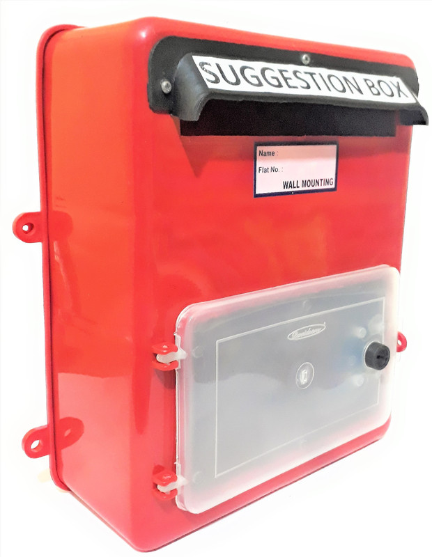The Game Begins Wall Mounted Letter Box with Openable Door in Front Suggestion Box(Multicolor)