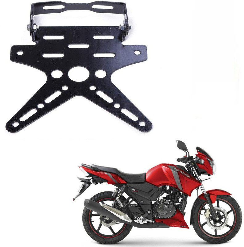 RWT Tail Tidy Number Plate Holder/License Plate Holder Bracket For TVS Apache RTR 160 Bike Number Plate(Iron 2 cm x 8 cm)