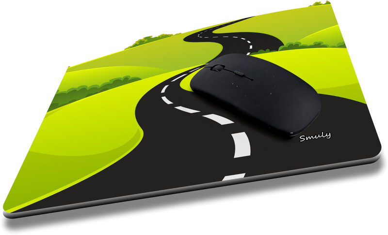 SMULY Printed Designer Anti Skid, Thick Non-Slip Rubber Base Mouse Pad Compatible with Computer, Laptops, PC, Home & Office Mousepad HD Quality Non Slip Base Mousepad(Green)