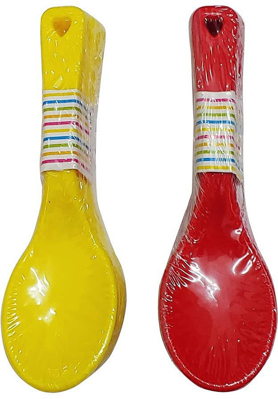 WiiBross Plastic12 Pieces Masala Spoon Set for Home/Kitchen Length (11CM) - Plastic(Multicolor)