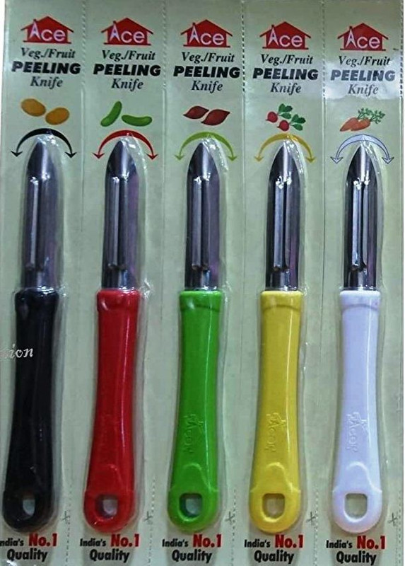 ACE Stainless Steel Peeling Knife Potato Peeler Knife(Multicolor)