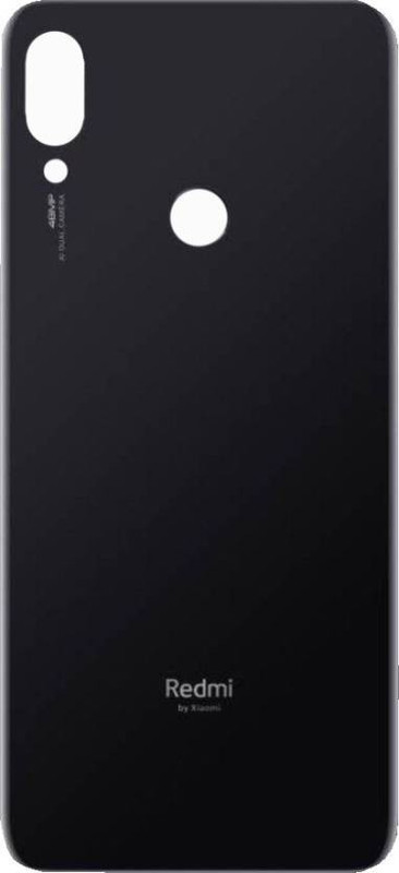 Purplesavvy Redmi Note 7 ( GLASS ) Back Panel(Onyx Black)