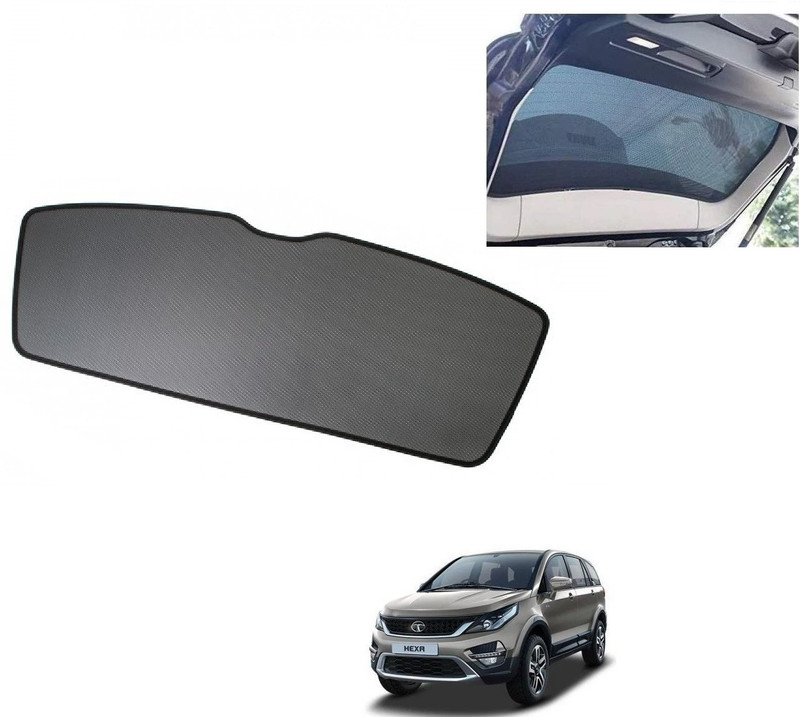 AuTO ADDiCT Rear Window Sun Shade For Tata Hexa(Black)