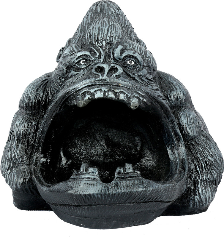 DEQUERA Black Polyresin Ashtray