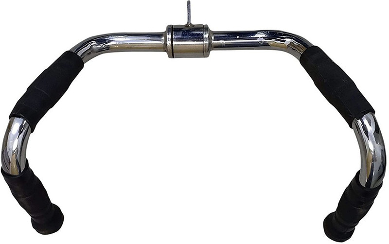 SSG Pro-Grip Chrome Steel Multi Purpose Bar Gym Rowing Handle Multi-training Bar(Silver, Black)