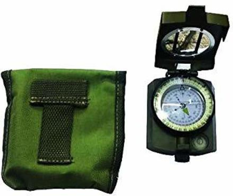 A&S TOOLSHOP Professional Military Compass Waterproof with Carry Bag for Camping Hunting Hiking Compass(Green)