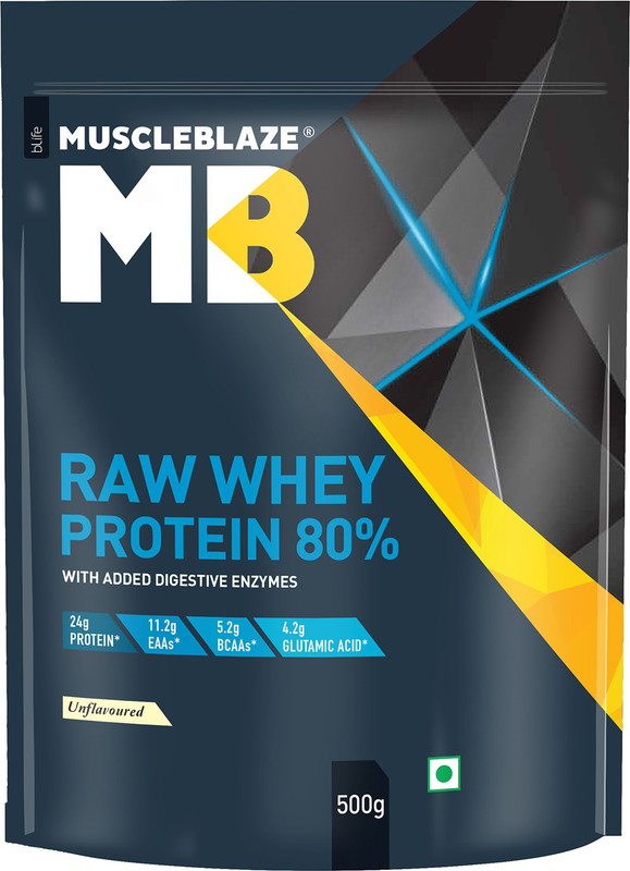 MUSCLEBLAZE Raw Whey Protein(500 g, Unflavored) MUSCLEBLAZE Raw Whey Protein(500 g, Unflavored)