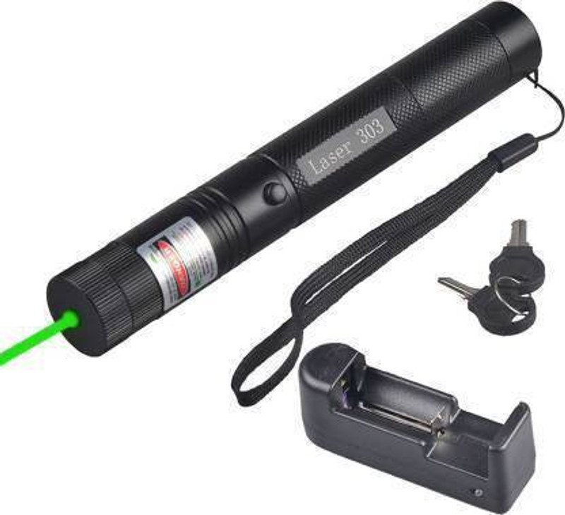 Baybees 500mw Rechargeable Green Laser Pointer Party Pen Disco Light 5 Mile + Battery(532 nm, Green)