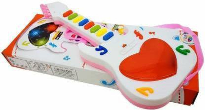 Kmc kidoz Mini Guitar Instrument With Sound & 3d LED Lighting Toy | Battery Operated Electronic Music And Lights Guitars Gift Toys Mini Guitar Instrument With Sound & 3d LED Lighting Toy Mini Guitar Instrument With Sound & 3d LED Lighting Toy | Battery Operated Electronic Music And Lights Guitars Gi