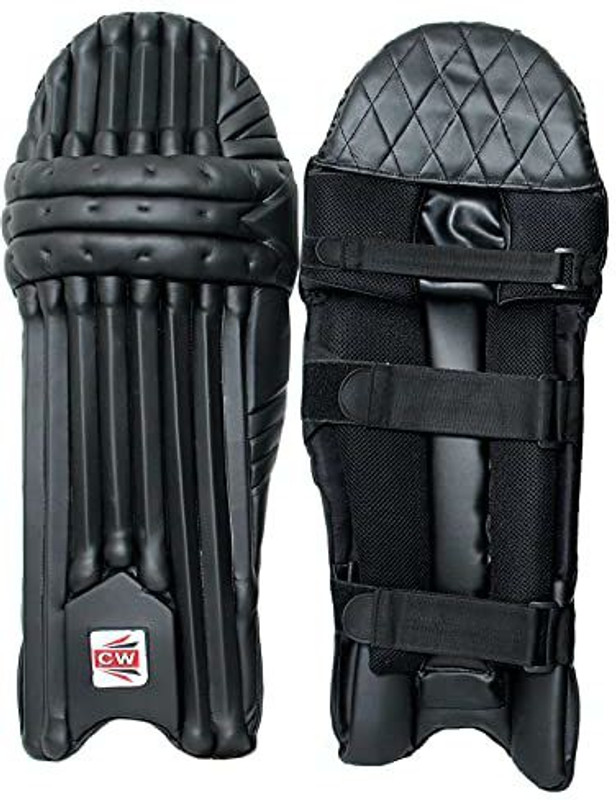 CW Parry Black Cricket Batting Pads Light Weight Batting Legguards 1 Pair Youth (36 - 38 cm) Batting Pad(Black, Ambidextrous)