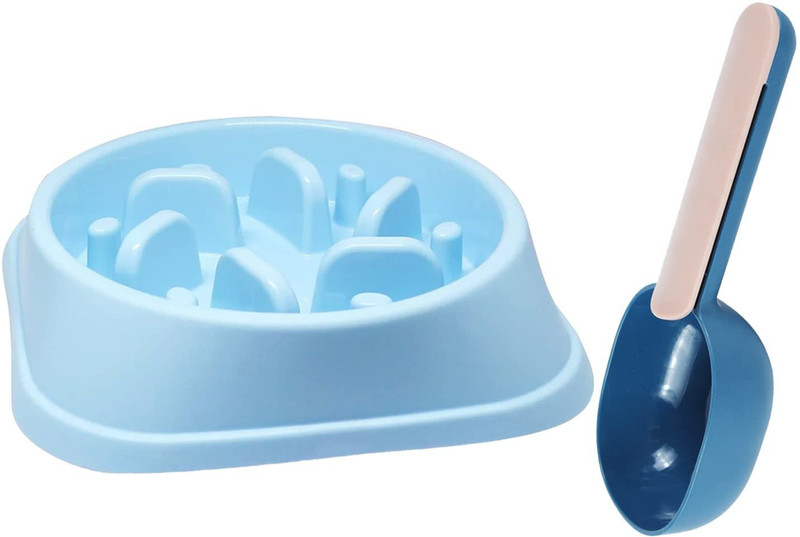 Emily Pets EP-BOWL-07M-BLU Circle Melamine Pet Bowl(500 ml Blue)