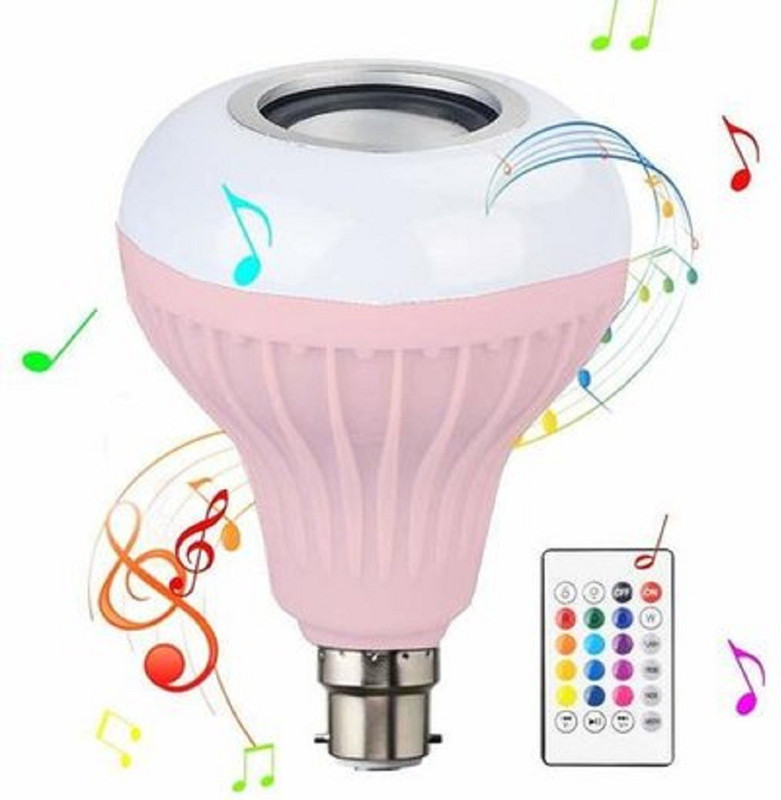 RECAGO Colour Changing Smart Led Music Bulb Remote Controller Bluetooth Music Bulb With 5 MTR WIRE 1 Betten Holder Or 1 2 Pin Top 7W LED And 3W Speaker For Party Home Decor Musici Bulb WIth Remote Smart Bulb+ Smart Bulb Smart Bulb Smart Bulb Smart Bulb Smart Bulb