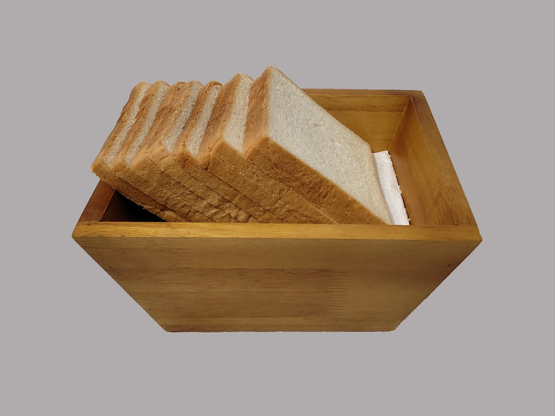 Pavicrafts Wooden Bread Basket(Brown)
